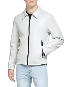 mens-white-shirt-collar-faux-leather-jacket