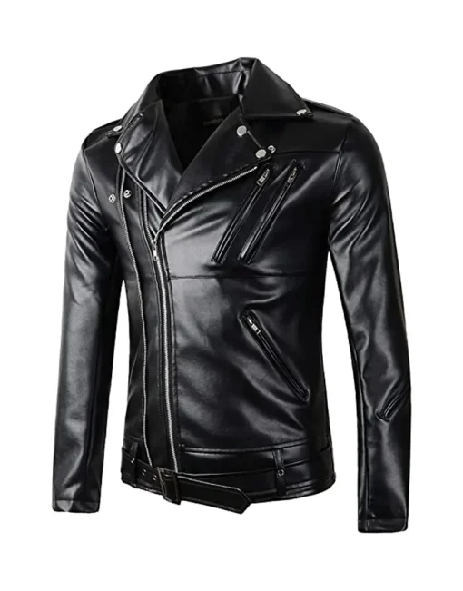 mens-black-faux-leather-motorcycle-jacket