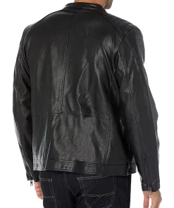 mens-black-faux-leather-padded-shoulder-jacket