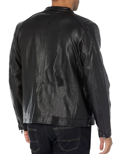 mens-black-faux-leather-padded-shoulder-jacket
