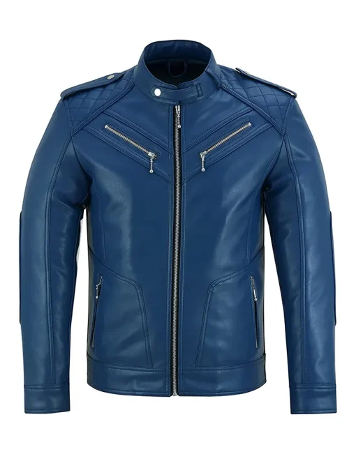 mens-blue-biker-slim-fit-faux-leather-jacket