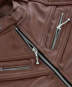 mens-brown-biker-slim-fit-faux-leather-jacket