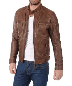 mens-brown-faux-leather-moto-biker-jacket