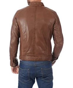 mens-brown-faux-leather-moto-biker-jacket
