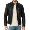 mens-buckle-collar-black-faux-leather-moto-biker-jacket
