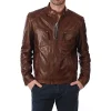 mens-buckle-collar-brown-faux-leather-moto-biker-jacket