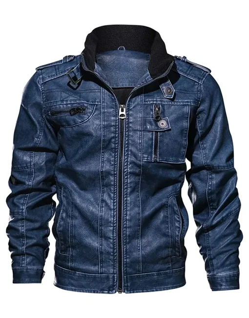 mens-casual-long-sleeve-distressed-faux-leather-blue-moto-jacket