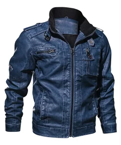 mens-casual-long-sleeve-distressed-faux-leather-blue-moto-jacket