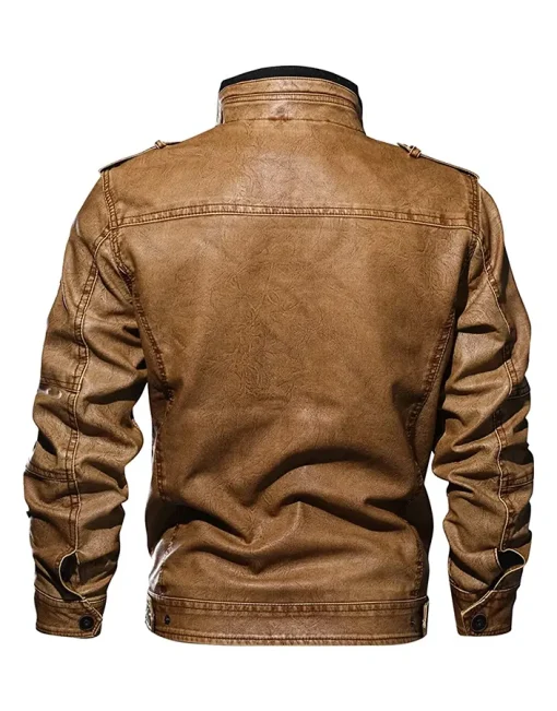 mens-casual-long-sleeve-distressed-faux-leather-brown-jacket