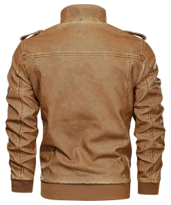 mens-casual-long-sleeve-distressed-faux-leather-tan-brown-jacket