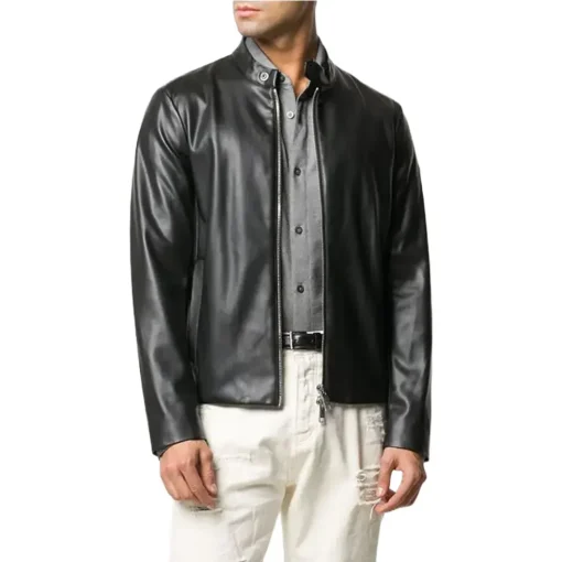 mens-classic-black-faux-leather-jacket