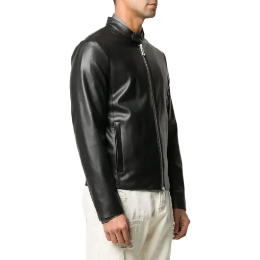 mens-classic-black-faux-leather-jacket
