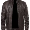 mens-dark-brown-faux-leather-bomber-jacket-with-removable-hood