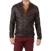 mens-dark-brown-faux-leather-moto-biker-jacket