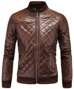 mens-diamond-quilted-brown-faux-leather-racing-jacket