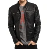 mens-fashionable-black-faux-leather-moto-biker-jacket