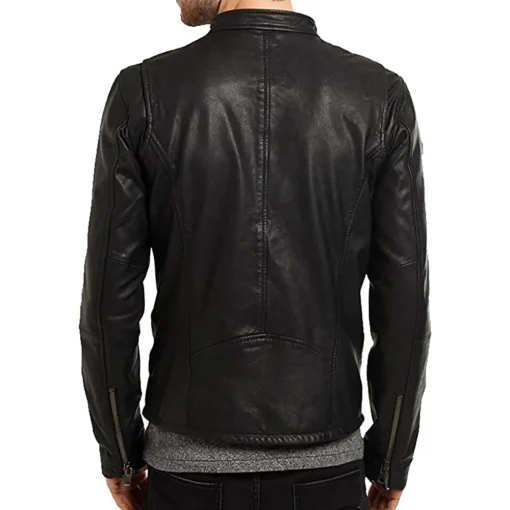mens-fashionable-black-faux-leather-moto-biker-jacket