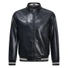 mens-faux-leather-black-bomber-jacket