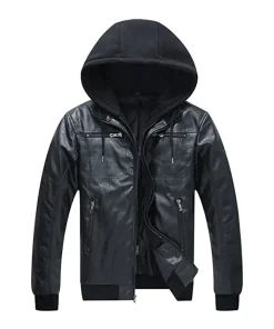 black-faux-leather-hooded-jacket