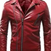 mens-lapel-collar-red-faux-leather-slim-fit-jacket