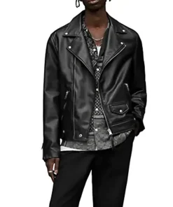 mens-milo-black-faux-leather-biker-jacket