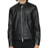 mens-shiny-black-faux-leather-jacket