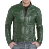mens-slim-fit-cafe-racer-green-faux-leather-jacket
