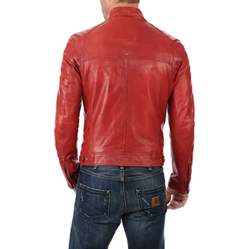 mens-snap-button-collar-red-faux-leather-moto-biker-jacket