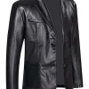 two-button-mens-classic-black-faux-leather-blazer
