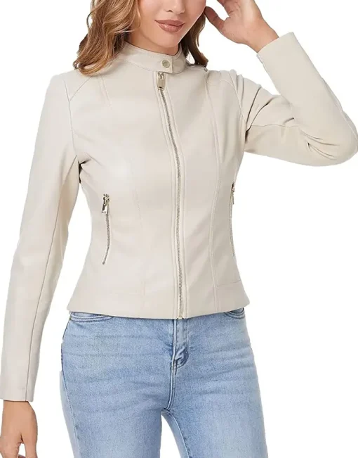 womens-beige-faux-leather-zip-up-slim-fit-jacket