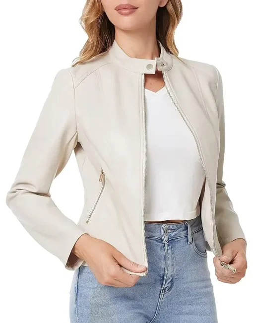 womens-beige-faux-leather-zip-up-slim-fit-jacket