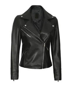 womens-black-faux-leather-asymmetrical-zipper-jacket