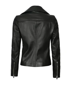 womens-black-faux-leather-asymmetrical-zipper-jacket