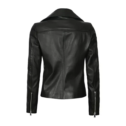 womens-black-faux-leather-asymmetrical-zipper-jacket