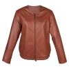 womens-brown-faux-leather-collarless-biker-jacket
