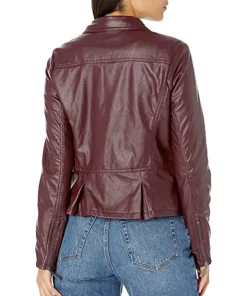 womens-burgundy-faux-leather-moto-jacket-with-vented-back