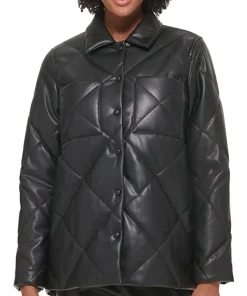 womens-button-front-quilted-black-faux-leather-jacket