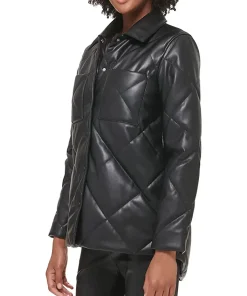 womens-button-front-quilted-black-faux-leather-jacket