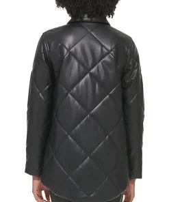 womens-button-front-quilted-black-faux-leather-jacket