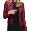 womens-casual-slim-fit-maroon-faux-leather-biker-jacket