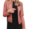 womens-casual-slim-fit-pink-faux-leather-biker-jacket