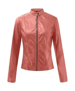 womens-casual-slim-fit-pink-faux-leather-biker-jacket