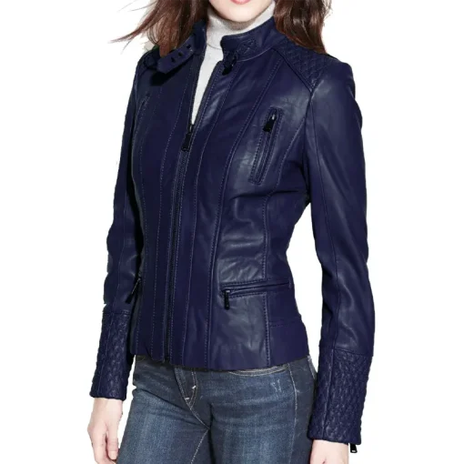 womens-dark-blue-faux-leather-slim-fit-biker-jacket