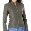 womens-green-faux-leather-zip-up-slim-fit-jacket