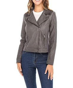 womens-grey-moto-biker-faux-leather-jacket