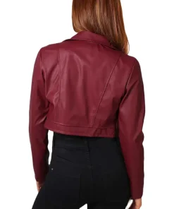 womens-maroon-faux-leather-cropped-moto-biker-jacket