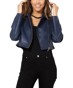 womens-navy-faux-leather-cropped-biker-jacket