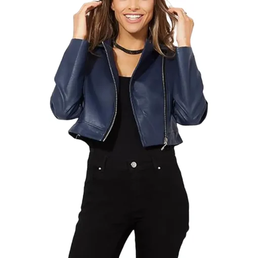 womens-navy-faux-leather-cropped-biker-jacket