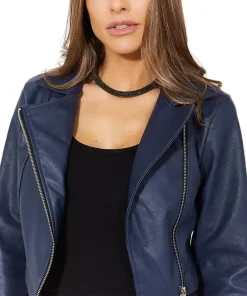 womens-navy-faux-leather-cropped-biker-jacket