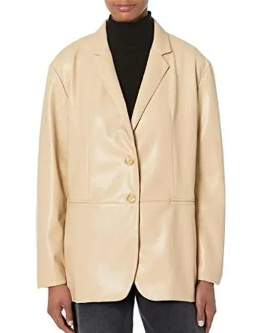 womens-oversized-biscotti-faux-leather-blazer